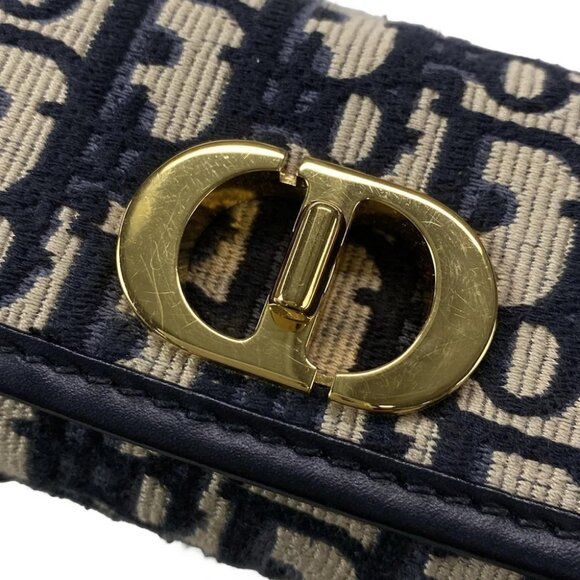 DIOR/ChristianDior Small Boston Bag M8671UZAX_M928 Blue Jacquard - Handbag - Picture 14 of 14